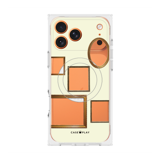 Premium Square Case with MagSafe［ Photo Frames - Ivory ］