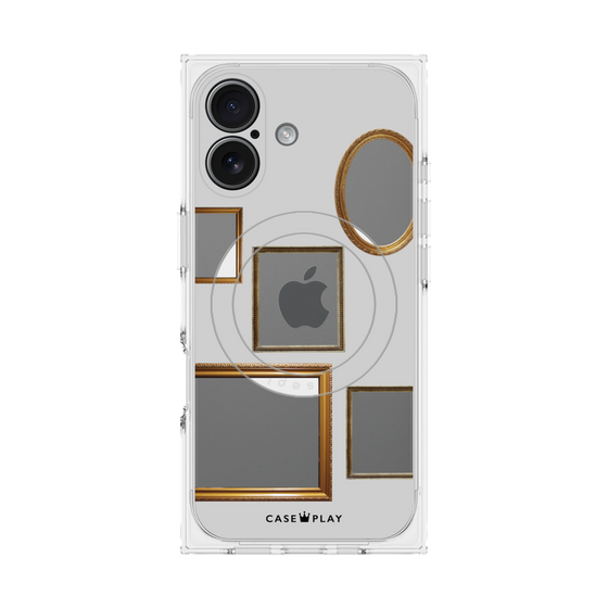 Premium Square Case with MagSafe［ Photo Frames - Light Gray ］