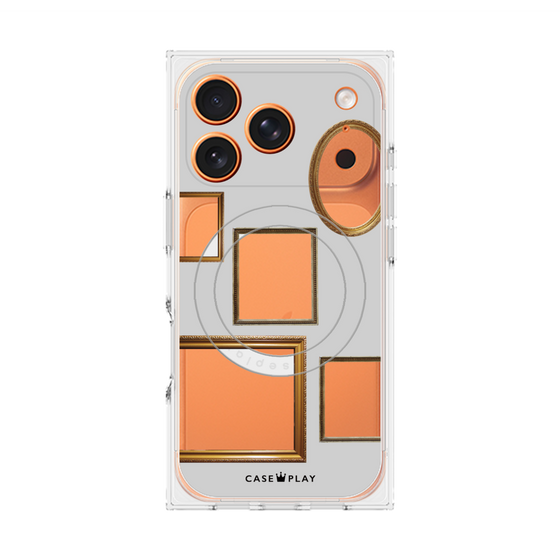 Premium Square Case with MagSafe［ Photo Frames - Light Gray ］