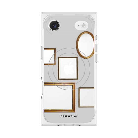 Premium Square Case with MagSafe［ Photo Frames - Light Gray ］