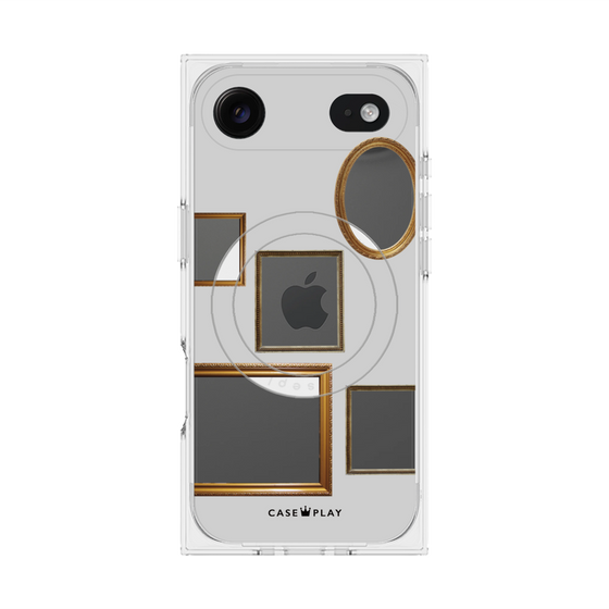 Premium Square Case with MagSafe［ Photo Frames - Light Gray ］