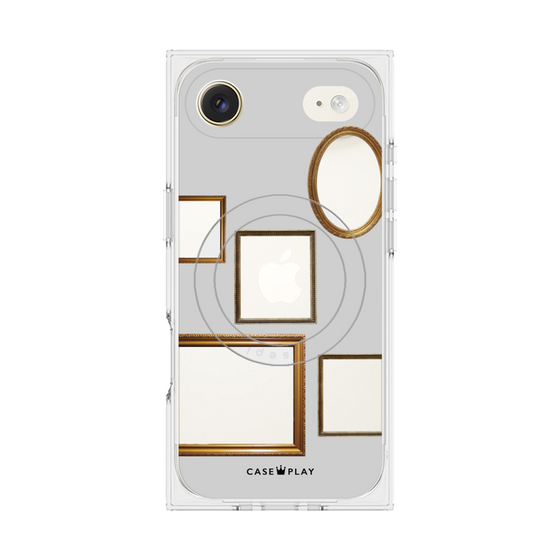 Premium Square Case with MagSafe［ Photo Frames - Light Gray ］