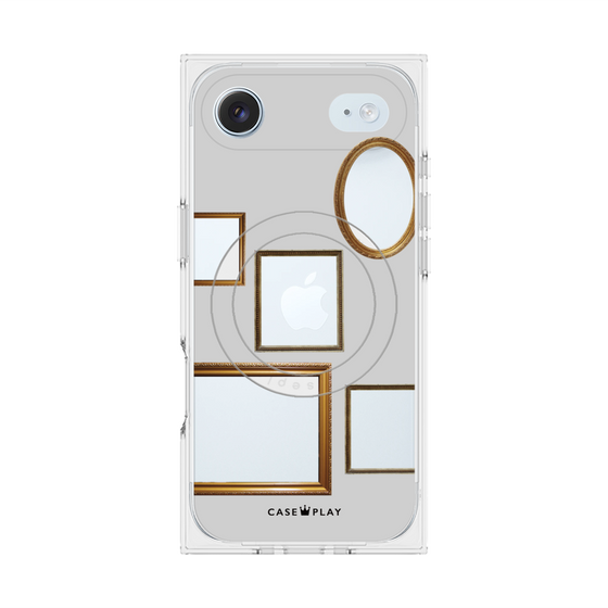 Premium Square Case with MagSafe［ Photo Frames - Light Gray ］