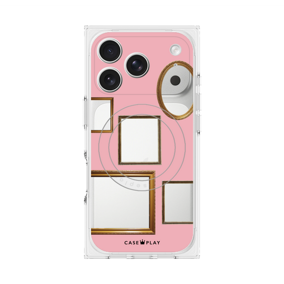 Premium Square Case with MagSafe［ Photo Frames - Pink ］
