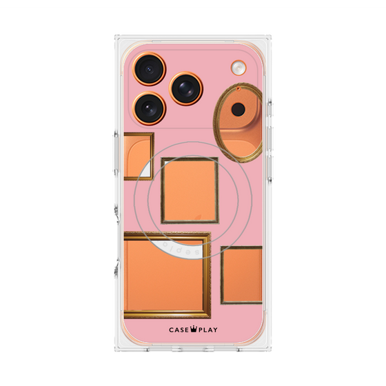 Premium Square Case with MagSafe［ Photo Frames - Pink ］