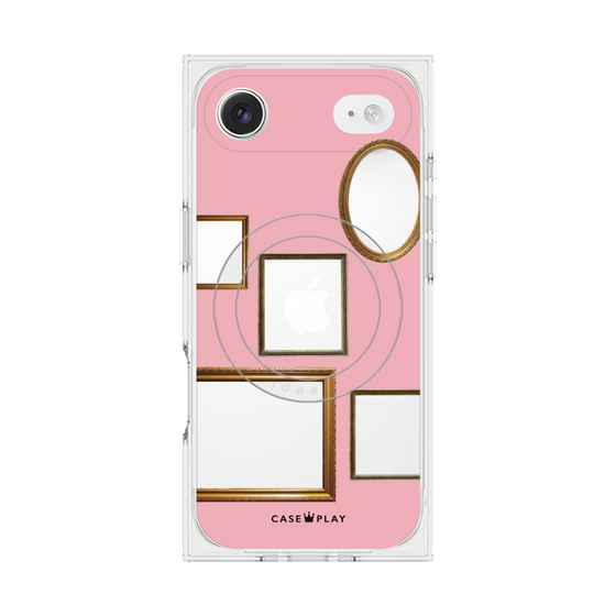 Premium Square Case with MagSafe［ Photo Frames - Pink ］