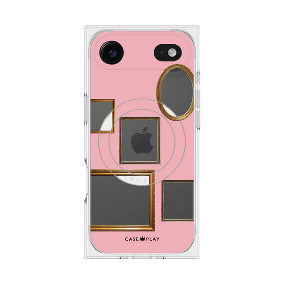 Premium Square Case with MagSafe［ Photo Frames - Pink ］