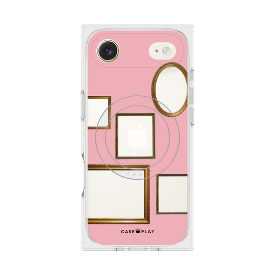 Premium Square Case with MagSafe［ Photo Frames - Pink ］