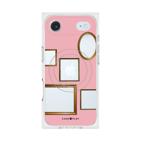 Premium Square Case with MagSafe［ Photo Frames - Pink ］