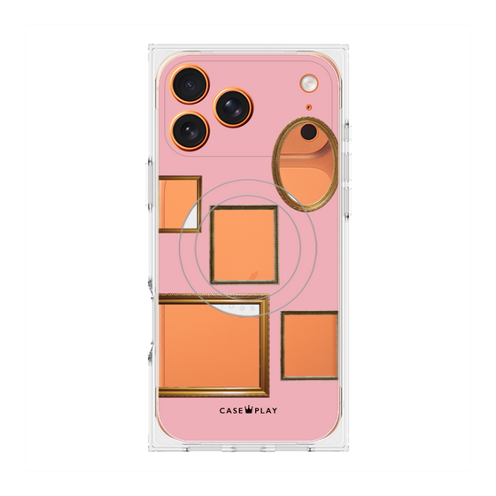 Premium Square Case with MagSafe［ Photo Frames - Pink ］