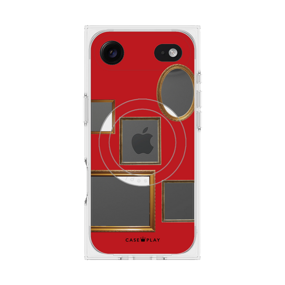 Premium Square Case with MagSafe［ Photo Frames - Red ］