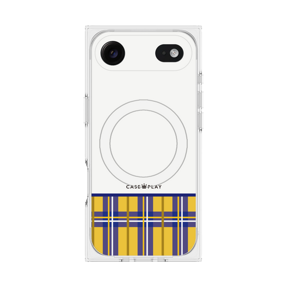 Premium Square Case with MagSafe［ CASEPLAY Tartan Check - Yellow ］