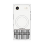 Premium Square Case with MagSafe［ CASEPLAY Tartan Check - Gray ］