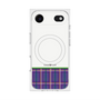 Premium Square Case with MagSafe［ CASEPLAY Tartan Check - Purple ］