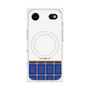 Premium Square Case with MagSafe［ CASEPLAY Tartan Check - Blue ］