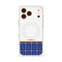 Premium Square Case with MagSafe［ CASEPLAY Tartan Check - Blue ］