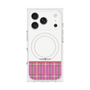 Premium Square Case with MagSafe［ CASEPLAY Tartan Check - Pink ］