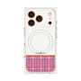 Premium Square Case with MagSafe［ CASEPLAY Tartan Check - Pink ］