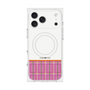 Premium Square Case with MagSafe［ CASEPLAY Tartan Check - Pink ］