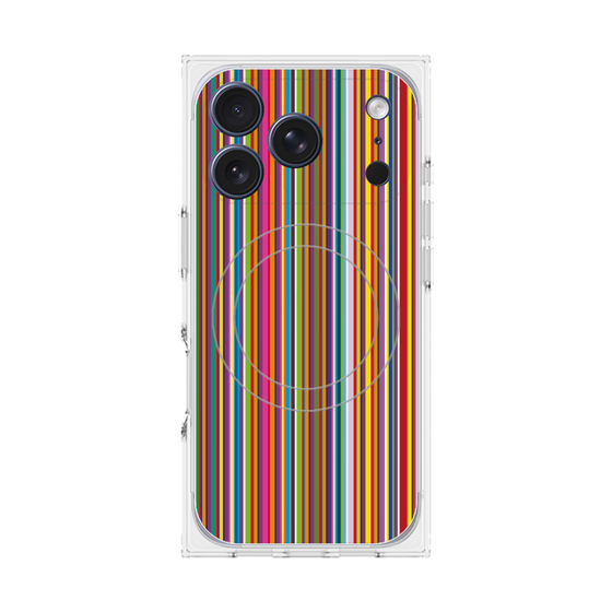 Premium Square Case with MagSafe［ Colorful Stripe ］
