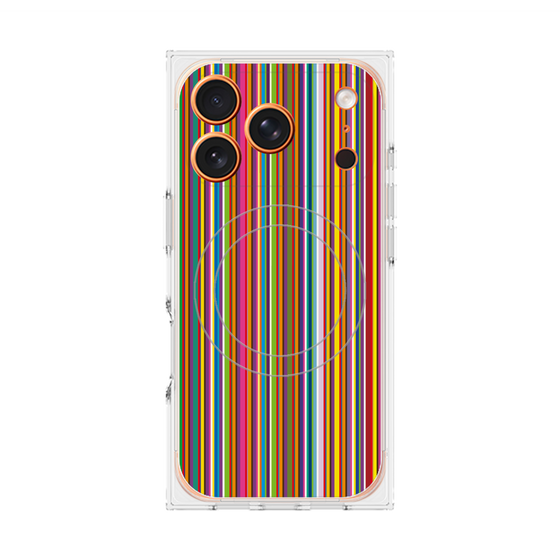 Premium Square Case with MagSafe［ Colorful Stripe ］