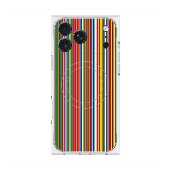 Premium Square Case with MagSafe［ Colorful Stripe ］