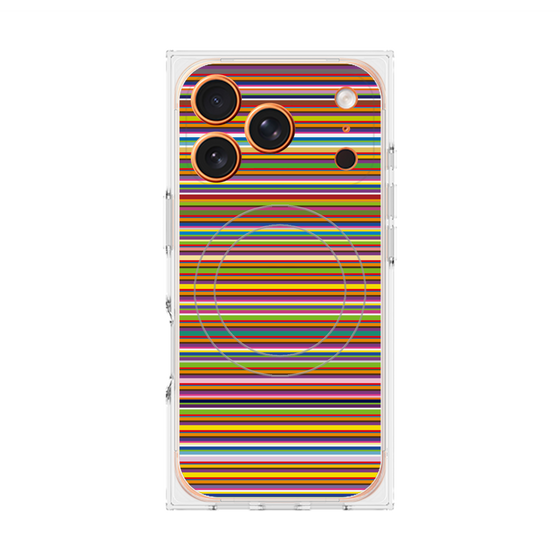 Premium Square Case with MagSafe［ Colorful Boader ］