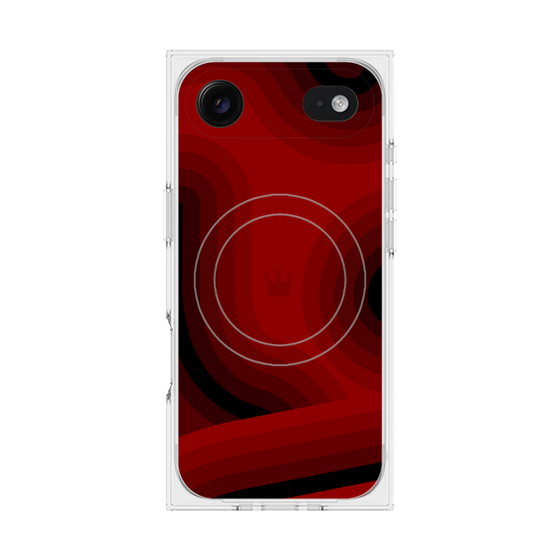 Premium Square Case with MagSafe［ CASEPLAY Winding Pattern - Red ］