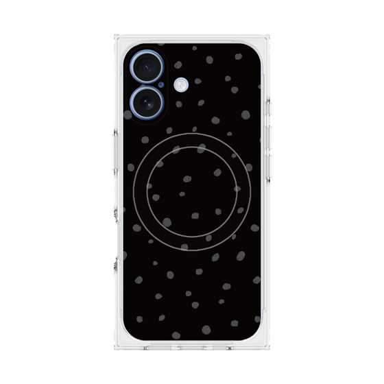 Premium Square Case with MagSafe［ Drawing Dot - Black ］