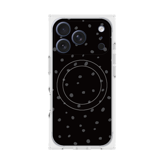 Premium Square Case with MagSafe［ Drawing Dot - Black ］