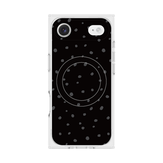Premium Square Case with MagSafe［ Drawing Dot - Black ］