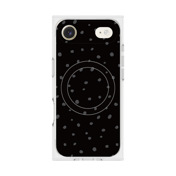 Premium Square Case with MagSafe［ Drawing Dot - Black ］