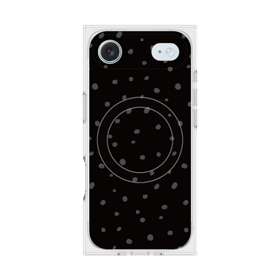 Premium Square Case with MagSafe［ Drawing Dot - Black ］
