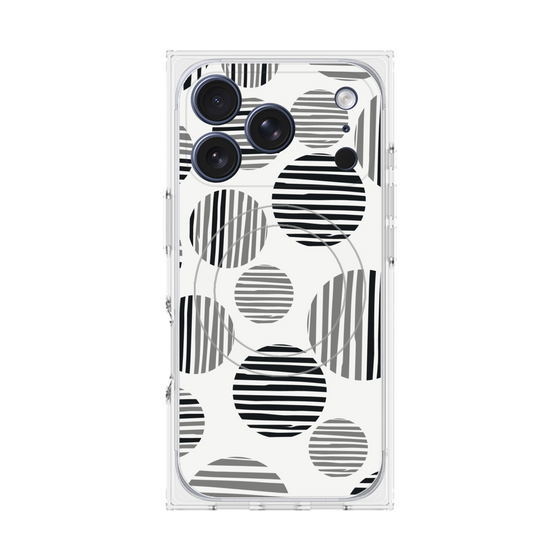 Premium Square Case with MagSafe［ Nordic Dot - Black ］