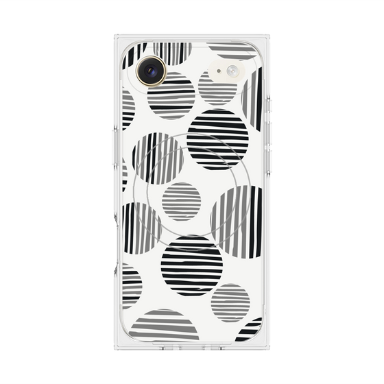 Premium Square Case with MagSafe［ Nordic Dot - Black ］