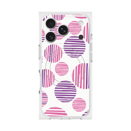 Premium Square Case with MagSafe［ Nordic Dot - Pink ］