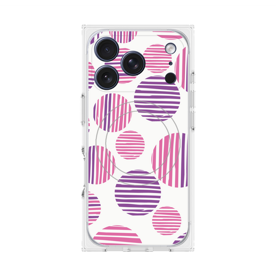 Premium Square Case with MagSafe［ Nordic Dot - Pink ］