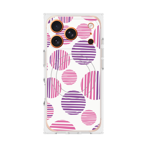 Premium Square Case with MagSafe［ Nordic Dot - Pink ］