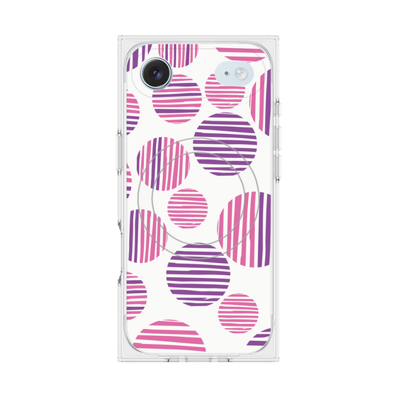 Premium Square Case with MagSafe［ Nordic Dot - Pink ］