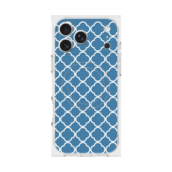 Premium Square Case with MagSafe［ Moroccan2 - Blue ］