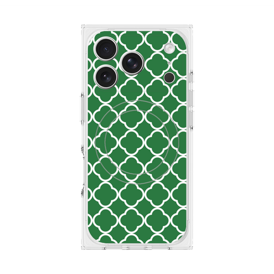 Premium Square Case with MagSafe［ Moroccan2 - Green ］