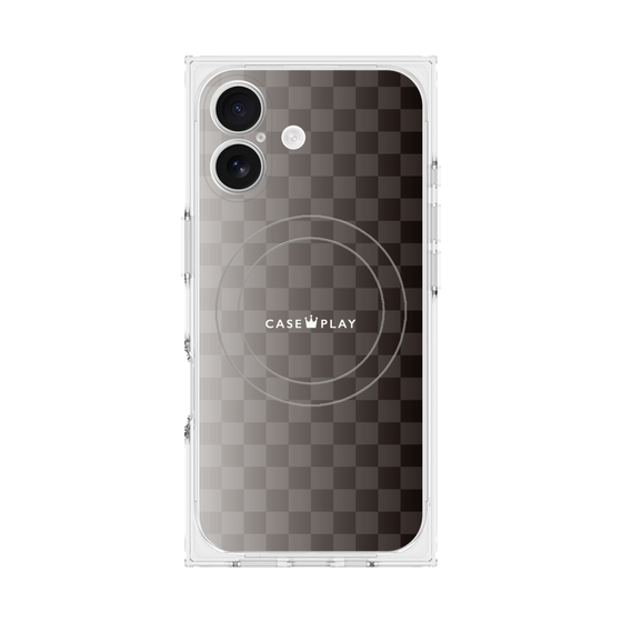 Premium Square Case with MagSafe［ CASEPLAY Check - Black ］