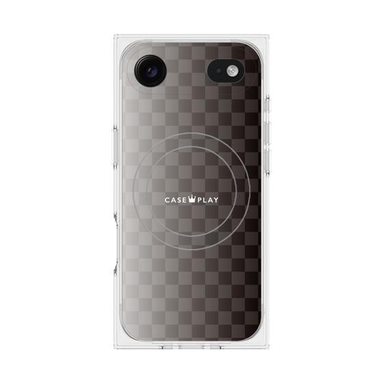 Premium Square Case with MagSafe［ CASEPLAY Check - Black ］