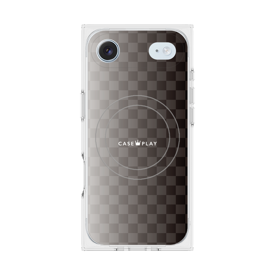 Premium Square Case with MagSafe［ CASEPLAY Check - Black ］