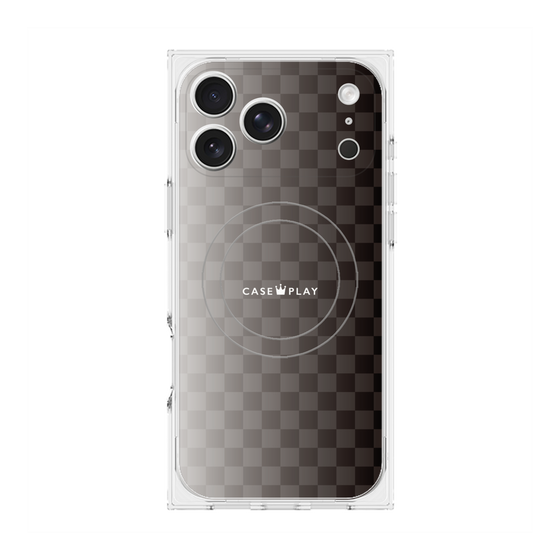 Premium Square Case with MagSafe［ CASEPLAY Check - Black ］