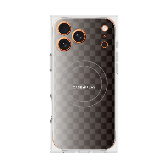 Premium Square Case with MagSafe［ CASEPLAY Check - Black ］