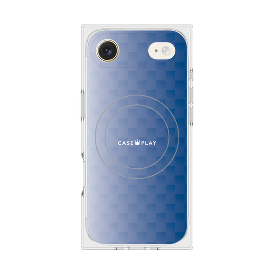 Premium Square Case with MagSafe［ CASEPLAY Check - Blue ］