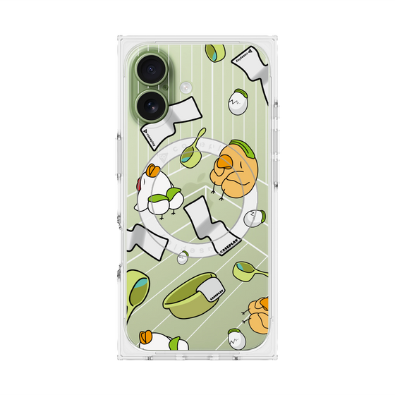 Premium Square Case with MagSafe［ Original - Bird Sauna ］