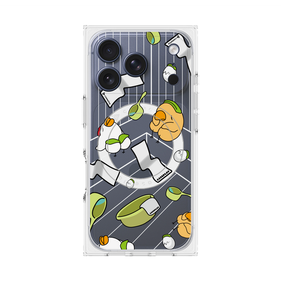 Premium Square Case with MagSafe［ Original - Bird Sauna ］