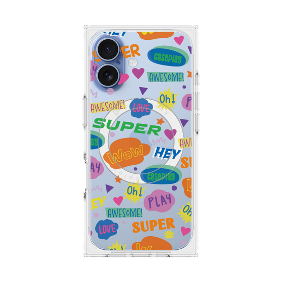 Premium Square Case with MagSafe［ Original - Colorful Moji ］